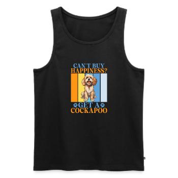 Cockapoo Gifts - Männer Premium Bio Tank Top - Schwarz - Vorne - Michal (187cm)