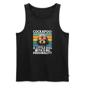 Cockapoo Gifts - Männer Premium Bio Tank Top - Schwarz - Vorne - AI Model Male 178 light (178cm)