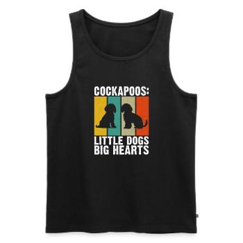 Cockapoo Gifts - Männer Premium Bio Tank Top - Schwarz - Vorne - Michal (187cm)