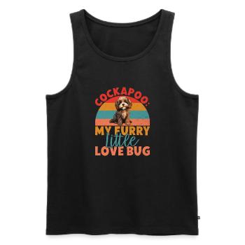 Cockapoo Gifts - Männer Premium Bio Tank Top - Schwarz - Vorne - AI Model Male 178 light (178cm)