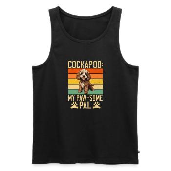 Cockapoo Gifts - Männer Premium Bio Tank Top - Schwarz - Vorne - AI Model Male 178 light (178cm)