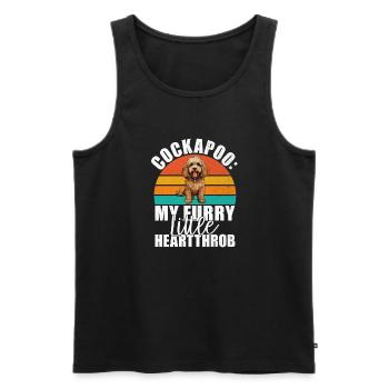 Cockapoo Gifts - Männer Premium Bio Tank Top - Schwarz - Vorne - Michal (187cm)