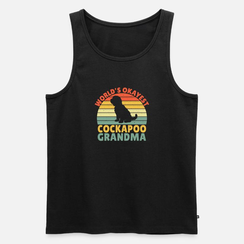 Cadeaux Cockapoo - Débardeur bio Premium Homme - noir