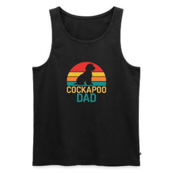 Cockapoo Gifts - Men's Premium Organic Tank Top - black - Front - Michal (187cm)
