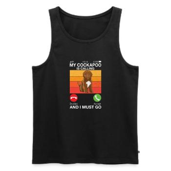 Cockapoo Gifts - Männer Premium Bio Tank Top - Schwarz - Vorne - AI Model Male 178 light (178cm)