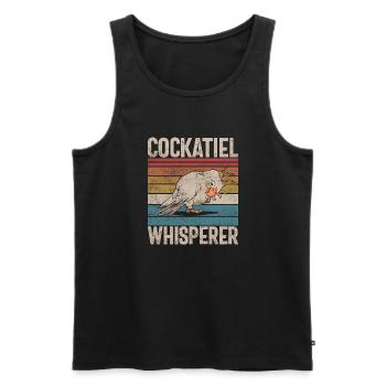 Cockatiel Gifts - Männer Premium Bio Tank Top - Schwarz - Vorne - Michal (187cm)