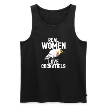 Cockatiel Gifts - Männer Premium Bio Tank Top - Schwarz - Vorne - Michal (187cm)