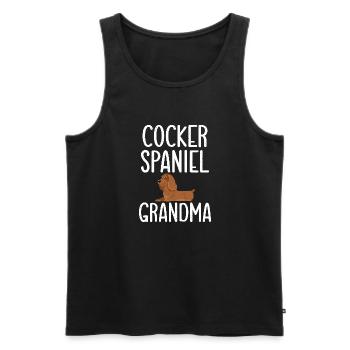 Cocker Spaniel Gifts - Männer Premium Bio Tank Top - Schwarz - Vorne - Michal (187cm)
