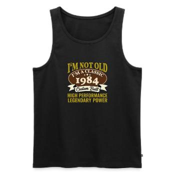 41 Year Old I'm Not Old I'm A Classic 1984 41st - Men's Premium Organic Tank Top - black - Front - Michal (187cm)