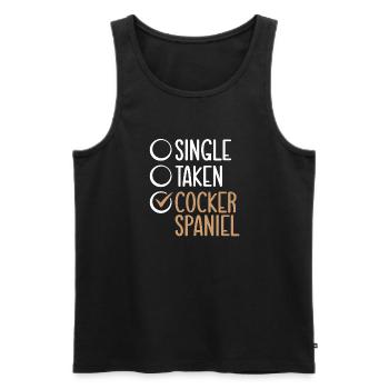 Cocker Spaniel Gifts - Männer Premium Bio Tank Top - Schwarz - Vorne - Michal (187cm)