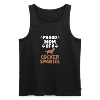 Cocker Spaniel Gifts - Männer Premium Bio Tank Top - Schwarz - Vorne - Michal (187cm)