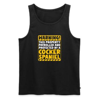 Cocker Spaniel Gifts - Männer Premium Bio Tank Top - Schwarz - Vorne - Michal (187cm)