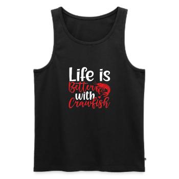 Crawfish Gifts - Männer Premium Bio Tank Top - Schwarz - Vorne - AI Model Male 178 light (178cm)