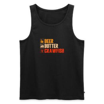 Crawfish Gifts - Männer Premium Bio Tank Top - Schwarz - Vorne - Michal (187cm)