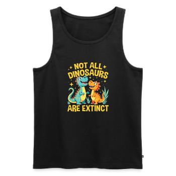 Dinosaur Party Decorations - Männer Premium Bio Tank Top - Schwarz - Vorne - Michal (187cm)