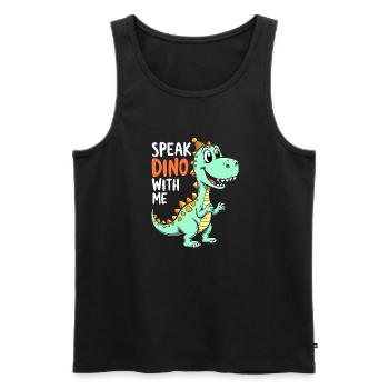 Dinosaur Party Decorations - Männer Premium Bio Tank Top - Schwarz - Vorne - Michal (187cm)