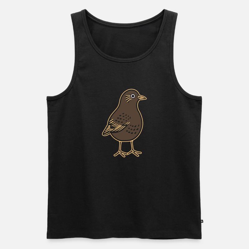 Waldschnepfe - Männer Premium Bio Tank Top - Schwarz