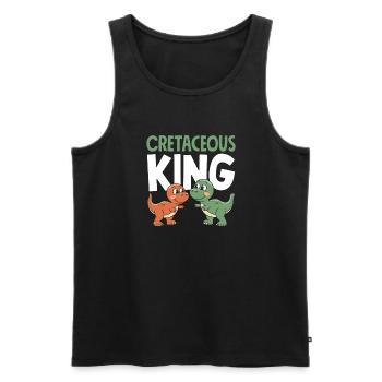 Dinosaur Party Decorations - Men's Premium Organic Tank Top - black - Front - AI Model Male 178 light (178cm)