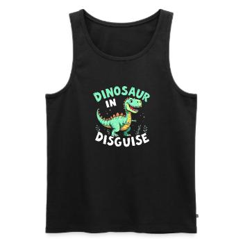 Décorations de fête de dinosaures - Débardeur bio Premium Homme - noir - Devant - Michal (187cm)
