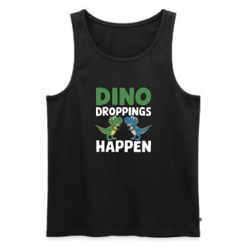 Dinosaur Party Decorations - Männer Premium Bio Tank Top - Schwarz - Vorne - Michal (187cm)