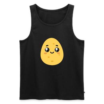 Patate - Débardeur bio Premium Homme - noir - Devant - Michal (187cm)