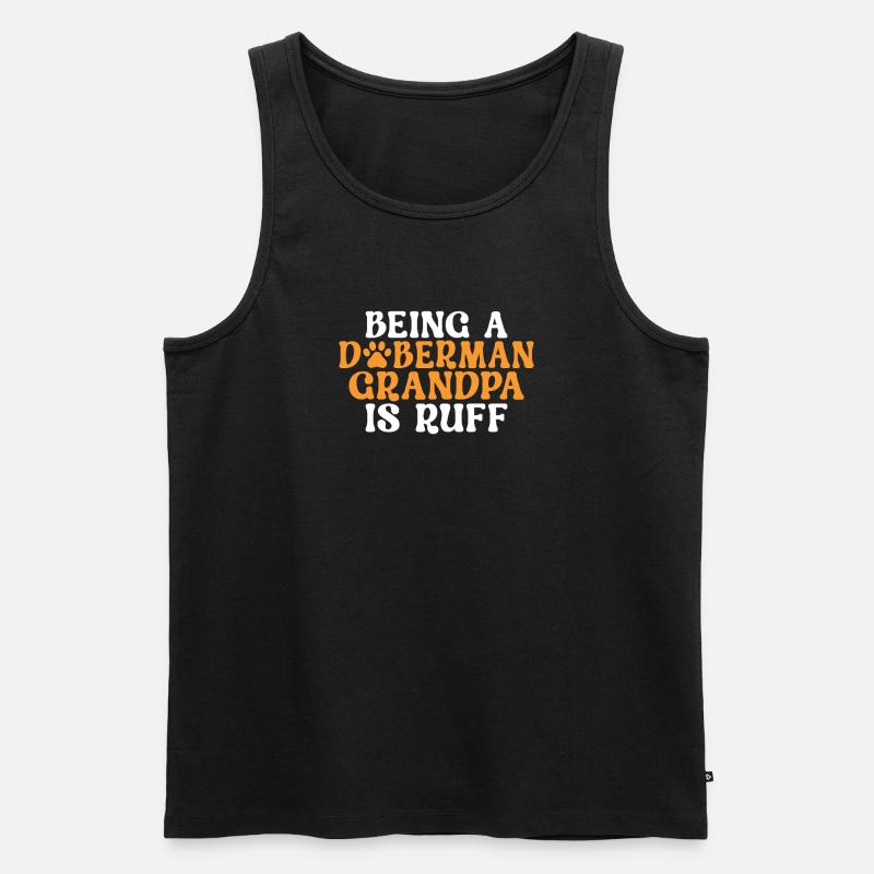 Doberman Gifts - Männer Premium Bio Tank Top - Schwarz