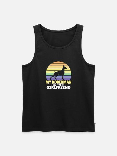 Doberman Gifts - Männer Premium Bio Tank Top - Schwarz
