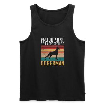 Cadeaux Doberman - Débardeur bio Premium Homme - noir - Devant - Michal (187cm)