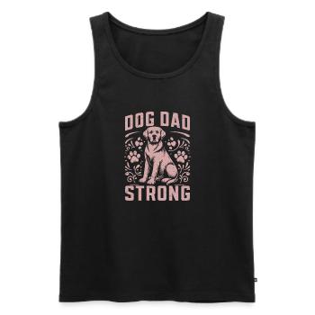 Dog Dad Gifts for Men - Männer Premium Bio Tank Top - Schwarz - Vorne - Michal (187cm)