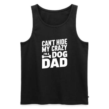 Dog Dad Gifts for Men - Männer Premium Bio Tank Top - Schwarz - Vorne - Michal (187cm)