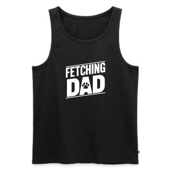 Dog Dad Gifts for Men - Männer Premium Bio Tank Top - Schwarz - Vorne - AI Model Male 178 light (178cm)