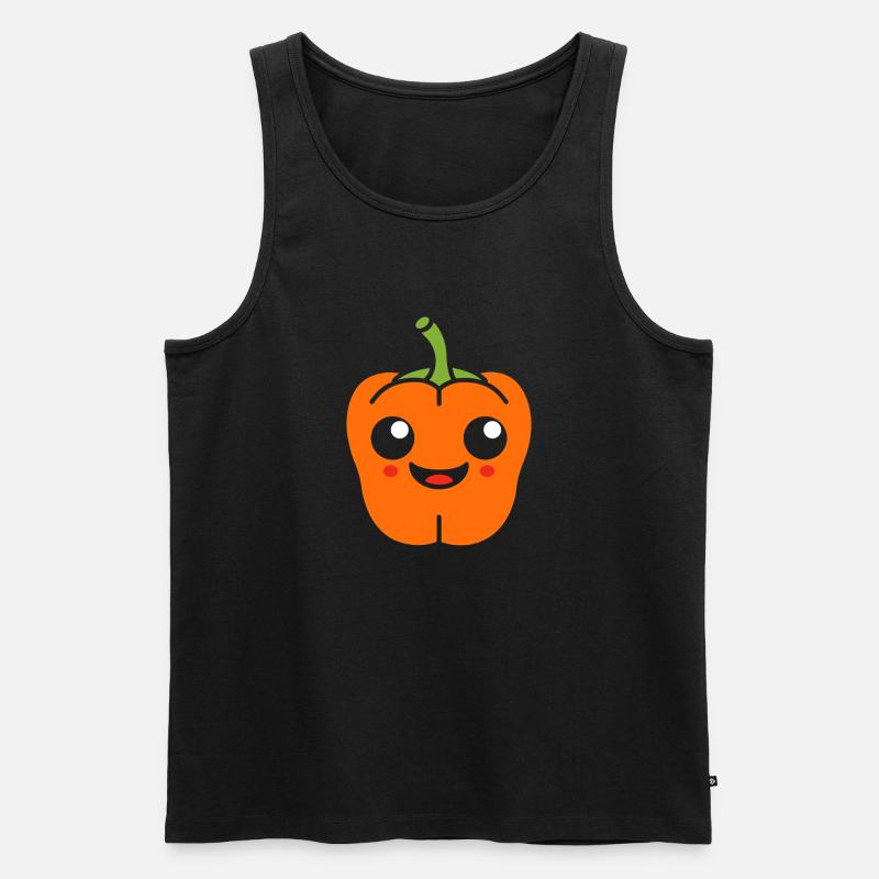 Pfeffer - Männer Premium Bio Tank Top - Schwarz