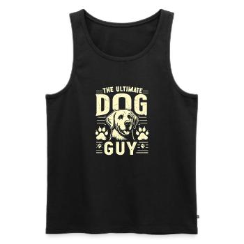 Dog Dad Gifts for Men - Männer Premium Bio Tank Top - Schwarz - Vorne - Michal (187cm)