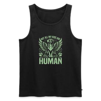 Dog Dad Gifts for Men - Männer Premium Bio Tank Top - Schwarz - Vorne - Michal (187cm)