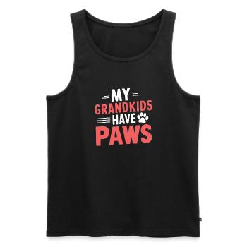 Dog Grandma Gifts - Männer Premium Bio Tank Top - Schwarz - Vorne - Michal (187cm)