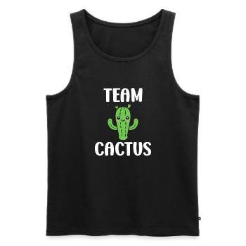 Cactus - Men's Premium Organic Tank Top - black - Front - AI Model Male 178 light (178cm)