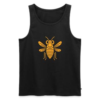 cicada - Men's Premium Organic Tank Top - black - Front - AI Model Male 178 light (178cm)