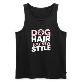 Cadeaux de grand-mère pour chien - Débardeur bio Premium Homme - noir - Devant - Michal (187cm)