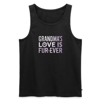 Cadeaux de grand-mère pour chien - Débardeur bio Premium Homme - noir - Devant - Michal (187cm)