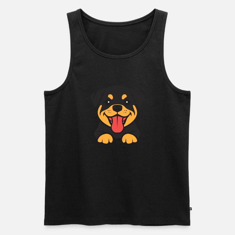 Rottweiler - Männer Premium Bio Tank Top - Schwarz