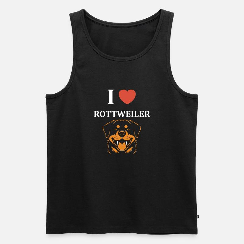 Rottweiler - Männer Premium Bio Tank Top - Schwarz