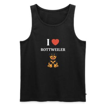 rottweiler - Débardeur bio Premium Homme - noir - Devant - Michal (187cm)