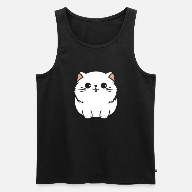 Perserkatze - Männer Premium Bio Tank Top - Schwarz