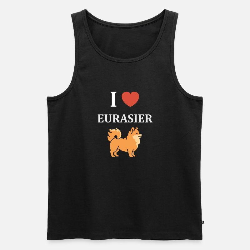 Eurasier - Männer Premium Bio Tank Top - Schwarz