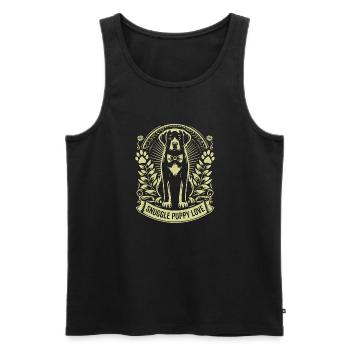 Dog Mom Gifts for Women - Männer Premium Bio Tank Top - Schwarz - Vorne - Michal (187cm)