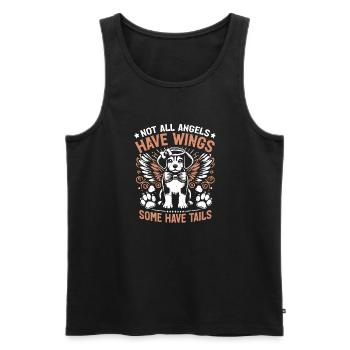 Dog Mom Gifts for Women - Männer Premium Bio Tank Top - Schwarz - Vorne - Michal (187cm)