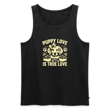 Dog Mom Gifts for Women - Männer Premium Bio Tank Top - Schwarz - Vorne - Michal (187cm)