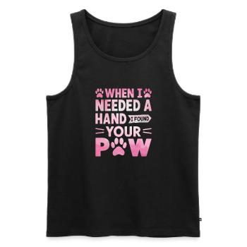 Dog Mom Gifts for Women - Männer Premium Bio Tank Top - Schwarz - Vorne - Michal (187cm)