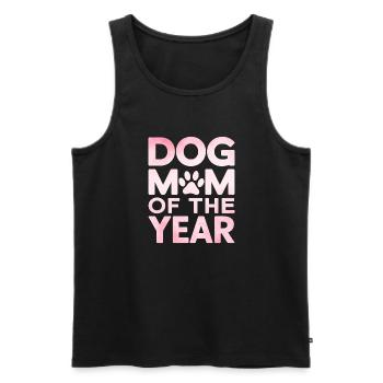 Dog Mom Gifts for Women - Männer Premium Bio Tank Top - Schwarz - Vorne - Michal (187cm)