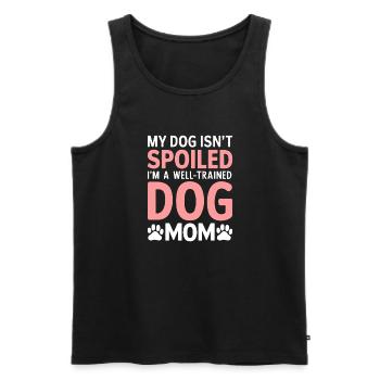 Dog Mom Gifts for Women - Männer Premium Bio Tank Top - Schwarz - Vorne - Michal (187cm)